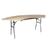 Large Serpentine Table 1/4 Round 30x60