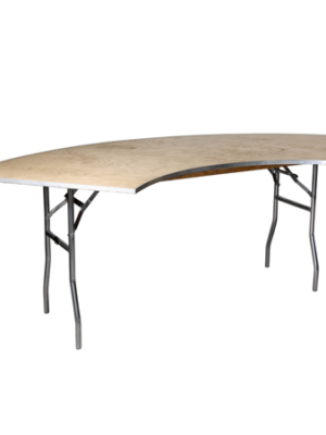 Large Serpentine Table 1/4 Round 30x60