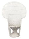 White Wicker Bridal Chair