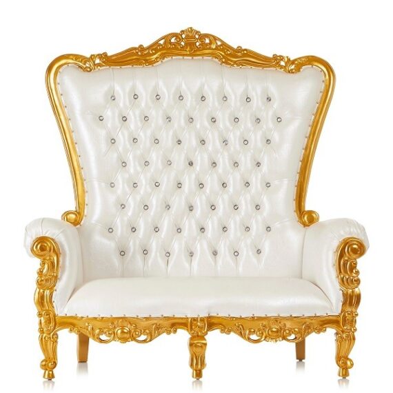 Gold Double Seater Bridal Chair