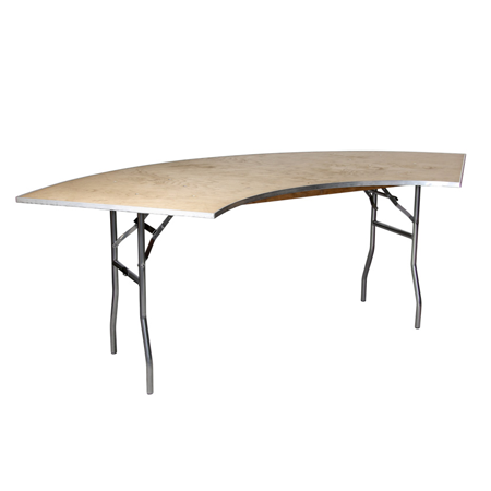 Medium Serpentine Table 1/4 Round 30x48