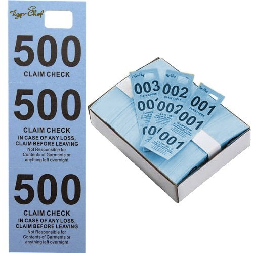 Coat Check Numbers - Pack of 100