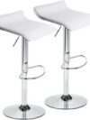 Sleek Leather Bar Stool