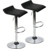 Sleek Leather Bar Stool