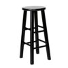 Black Wooden Barstool