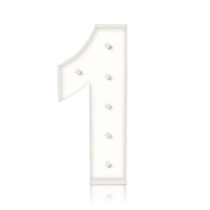 Lighted Marquee numbers