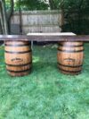 Rustic Barrel Bar