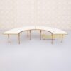 Kids Serpentine Table - White n Gold