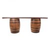 Rustic Barrel Bar
