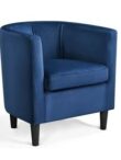 Sleek Accent Chair - Blue