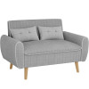 Gray Corduroy Double Seater
