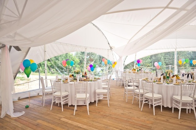 Frame Tent and a Pole Tent